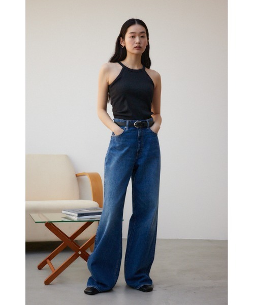AZUL by moussy(アズールバイマウジー)の「ベーシックカップ付ホルターネックタンクトップ(タンクトップ・レディース・アイボリー/ブラック・M/L/S/M)」の16枚目の写真