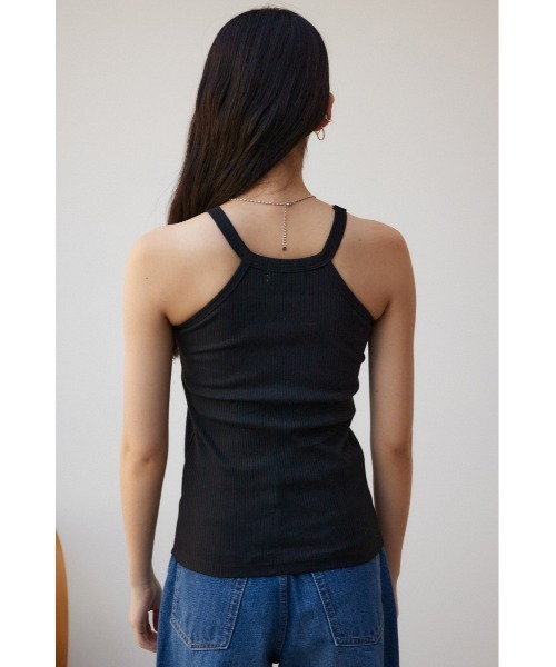 AZUL by moussy(アズールバイマウジー)の「ベーシックカップ付ホルターネックタンクトップ(タンクトップ・レディース・アイボリー/ブラック・M/L/S/M)」の19枚目の写真
