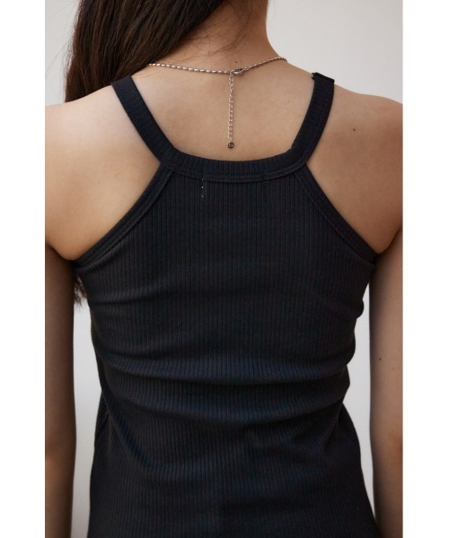 AZUL by moussy(アズールバイマウジー)の「ベーシックカップ付ホルターネックタンクトップ(タンクトップ・レディース・アイボリー/ブラック・M/L/S/M)」の20枚目の写真