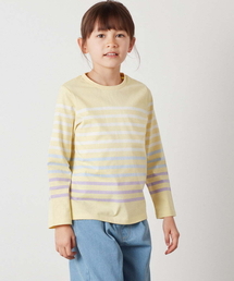 a.v.v（アーヴェヴェ）の「[160]パネルボーダーロンＴ（Tシャツ/カットソー・キッズ）」