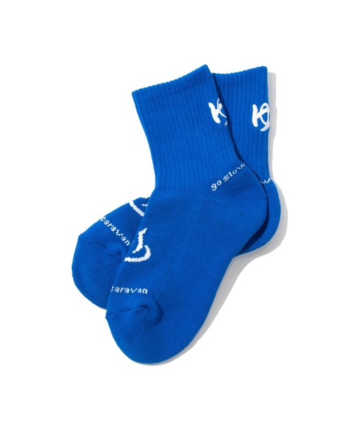 go slow caravan（ゴースローキャラバン）の「パイルジャガード刺繍クウォーターソックス（ソックス/靴下・メンズ・ブラック/ミント/コーラルピンク/ホワイト/バイオレット/ブルー・LARGE/MEDIUM）」の15枚目の写真