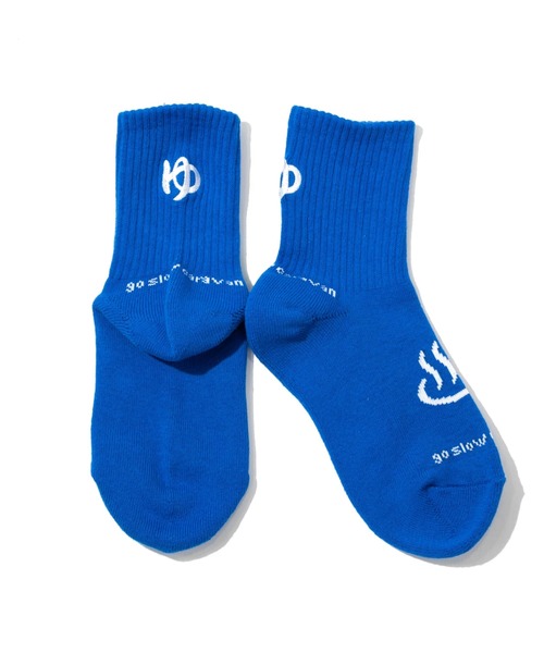 go slow caravan（ゴースローキャラバン）の「パイルジャガード刺繍クウォーターソックス（ソックス/靴下・メンズ・ブラック/ミント/コーラルピンク/ホワイト/バイオレット/ブルー・LARGE/MEDIUM）」の16枚目の写真