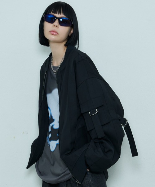 AIVER Atelier Made 高密度ギャバクラストボンテージブルゾン
