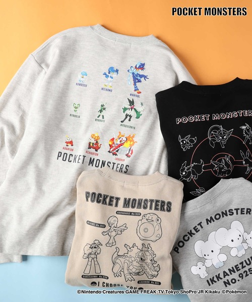 Right-on(ライトオン)の「【POKEMON】プリントスウェット 大人サイズ(スウェット・メンズ・ブラック/オフホワイト/ベージュ・S/M/L)」の2枚目の写真