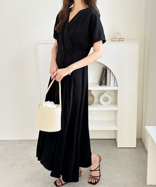 GeeRA(ジーラ)の「ウエストリボンカシュクールフレアワンピース(ワンピース・レディース・ブルー/ベージュ/ブラック・LARGE/MEDIUM)」の20枚目の写真