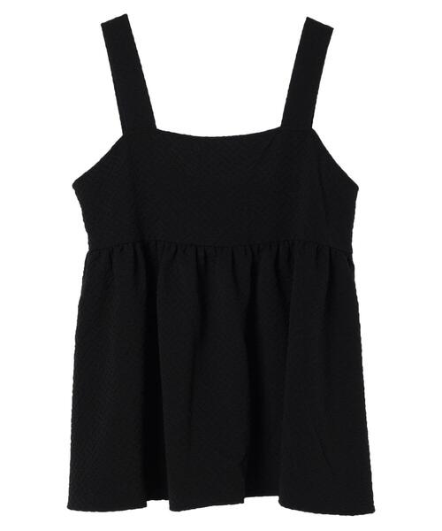 Green　Parks（グリーンパークス）の「ジャガードキャミビスチェ（キャミソール・レディース・グレー/ホワイト系その他2/ブラック・FREE）」の6枚目の写真