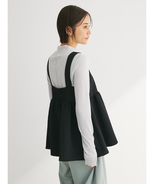 Green　Parks（グリーンパークス）の「ジャガードキャミビスチェ（キャミソール・レディース・グレー/ホワイト系その他2/ブラック・FREE）」の21枚目の写真