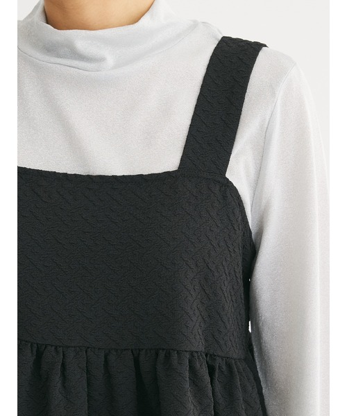 Green　Parks（グリーンパークス）の「ジャガードキャミビスチェ（キャミソール・レディース・グレー/ホワイト系その他2/ブラック・FREE）」の22枚目の写真