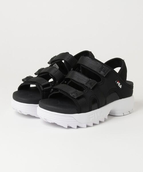 FILA（フィラ）の「FILA /フィラ  DISRUPOTR SD PUFFY GRN－PHILIA/ディスラプター SD パフィー グリーン フィリア 厚底カジュアルサンダル（サンダル・レディース・アイボリー/ピンク/ベージュ/ブラック・23cm/24cm/25cm）」の10枚目の写真