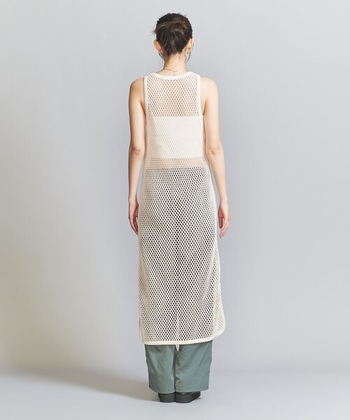 BEAUTY&YOUTH UNITED ARROWS(ビューティーアンドユースユナイテッドアローズ)の「コットンメッシュ タンク ワンピース(ワンピース・レディース・ブラック/ナチュラル・FREE)」の12枚目の写真