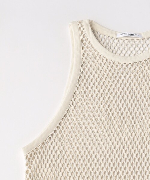 BEAUTY&YOUTH UNITED ARROWS(ビューティーアンドユースユナイテッドアローズ)の「コットンメッシュ タンク ワンピース(ワンピース・レディース・ブラック/ナチュラル・FREE)」の16枚目の写真