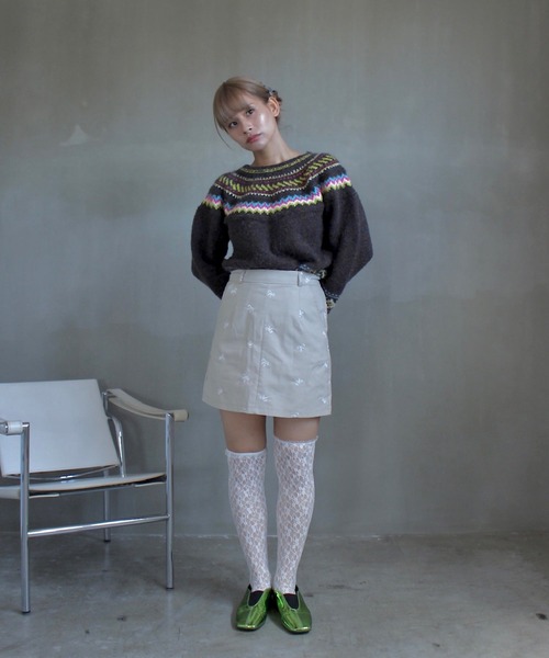 SANSeLF(サンセルフ)の「nordic knit【SANSeLF】sew24a001(ニット/セーター・レディース・マルチ・FREE)」の6枚目の写真