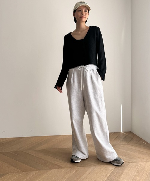 CANAL JEAN（キャナルジーン）の「El mar　サマーVネックカーディガン（カーディガン/ボレロ・レディース・ベージュ/ブラック/ホワイト・ONE SIZE）」の21枚目の写真