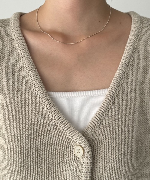 CANAL JEAN（キャナルジーン）の「El mar　サマーVネックカーディガン（カーディガン/ボレロ・レディース・ベージュ/ブラック/ホワイト・ONE SIZE）」の17枚目の写真