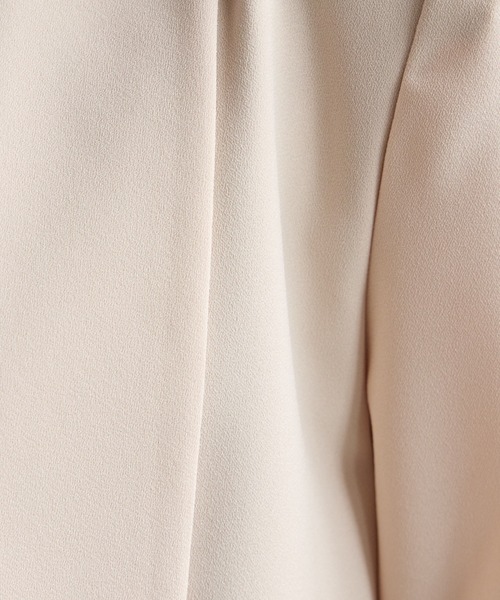 【新品未使用】Aimer エメベージュ ショールカラージャケットL Aimer エメ 前下がりショールカラージャケット ベージュ/L｜結婚