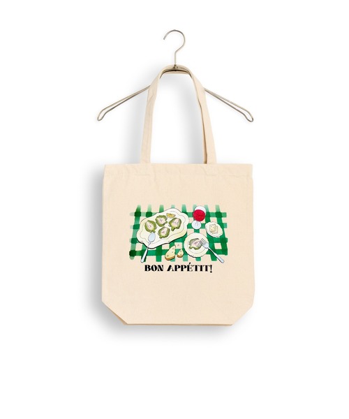 Kelen（ケレン）の「「KELEN/ケレン」シェフズディナープリントトート / ARTI TOTE（トートバッグ・レディース・ナチュラル/ピンク/サックスブルー・FREE）」の6枚目の写真