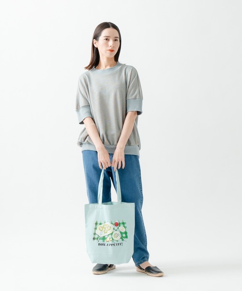 Kelen（ケレン）の「「KELEN/ケレン」シェフズディナープリントトート / ARTI TOTE（トートバッグ・レディース・ナチュラル/ピンク/サックスブルー・FREE）」の10枚目の写真