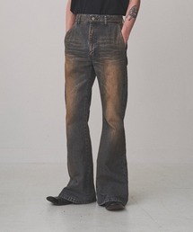 Juha レザーフレアパンツ JUHA】SYNTHETIC LEATHER FLARE PANTS その他ボトムス、パンツ