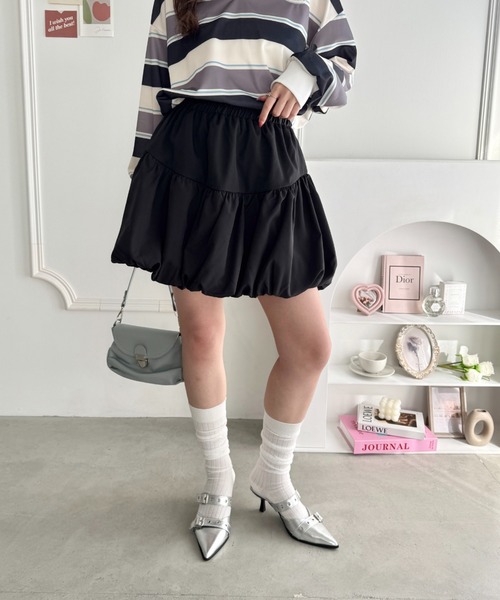 セール】バルーンミニスカート（スカート）｜Loueme（ルエム）の