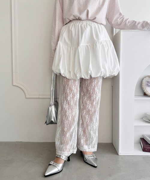 ANN DEMEULEMEESTER バルーンスカート　変形ショートスカート セール】バルーンミニスカート（スカート）｜Loueme（ルエム）の
