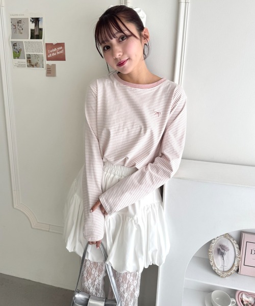 Loueme(ルエム)の「バルーンミニスカート(スカート・レディース・ホワイト/ブラック・FREE)」の13枚目の写真