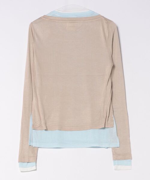 AMAIL（アマイル）の「Layered millefeuille cloth（Tシャツ/カットソー・レディース・ホワイト/ベージュ・FREE）」の14枚目の写真