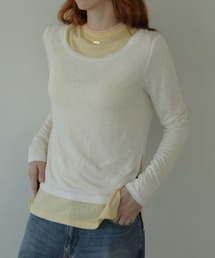 AMAIL | Layered millefeuille cloth(Tシャツ/カットソー)