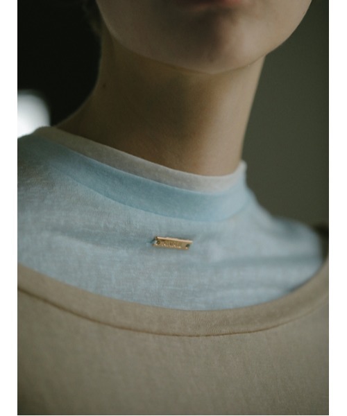 AMAIL（アマイル）の「Layered millefeuille cloth（Tシャツ/カットソー・レディース・ホワイト/ベージュ・FREE）」の4枚目の写真