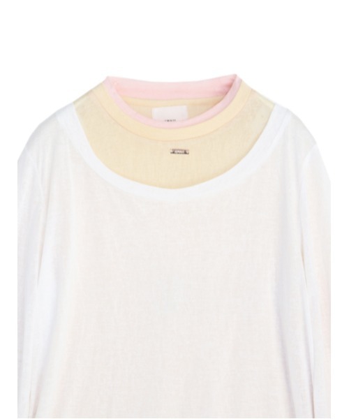 AMAIL（アマイル）の「Layered millefeuille cloth（Tシャツ/カットソー・レディース・ホワイト/ベージュ・FREE）」の12枚目の写真