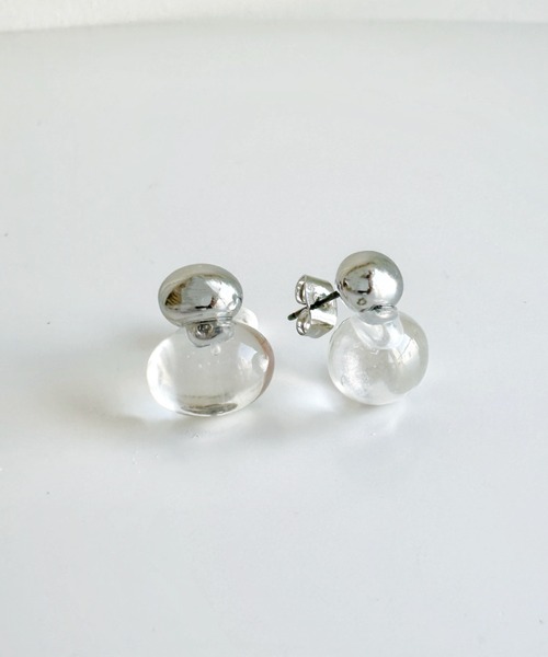 日本未入荷★大注目ブランド【Bylia】ピアス★SOOV セール】クリアデザインピアス（ピアス（両耳用））｜sowang