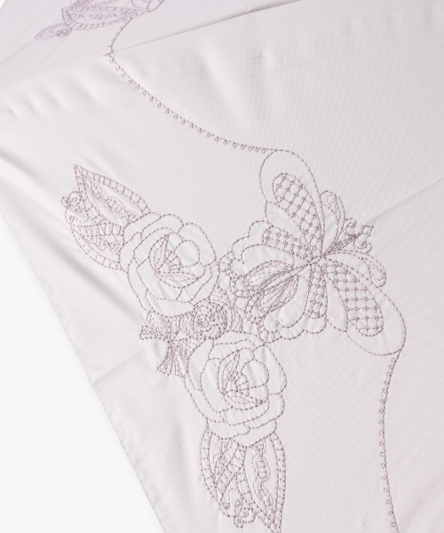 ANNA SUI アナイス 折りたたみ傘　花柄 総柄 縁レース 親骨55cm ANNA SUI（アナ スイ）】花柄プリント雨傘（折りたたみ傘）ALL