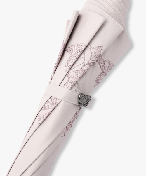 ANNA SUI レース装飾 ベージュ 八角形日傘 ANNA SUI レース装飾 ベージュ 八角形日傘