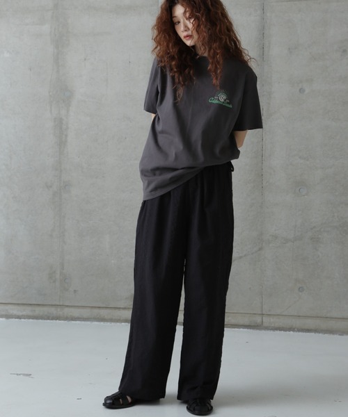 rbby ROSEBUD（アールビーバイローズバッド）の「(rbby ROSEBUD)サッカーイージーパンツ（その他パンツ・レディース・ホワイト/ブラック/ブルー・FREE）」の20枚目の写真