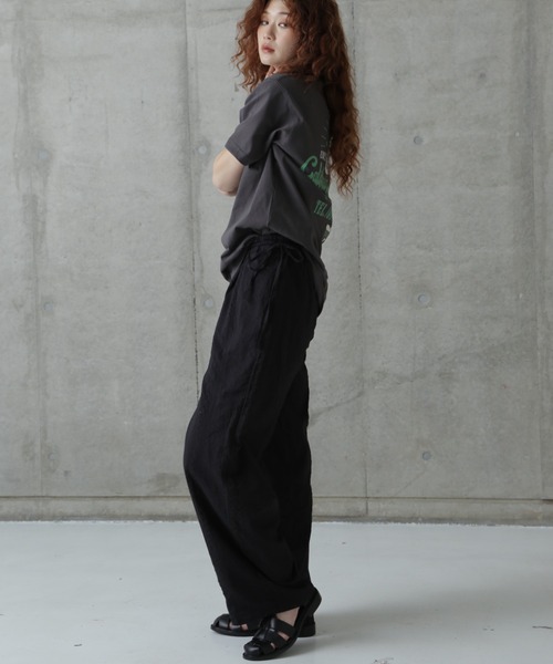 rbby ROSEBUD（アールビーバイローズバッド）の「(rbby ROSEBUD)サッカーイージーパンツ（その他パンツ・レディース・ホワイト/ブラック/ブルー・FREE）」の21枚目の写真