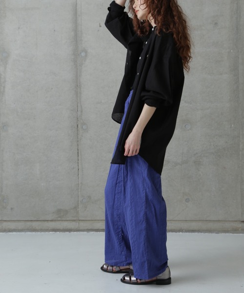 rbby ROSEBUD（アールビーバイローズバッド）の「(rbby ROSEBUD)サッカーイージーパンツ（その他パンツ・レディース・ホワイト/ブラック/ブルー・FREE）」の15枚目の写真