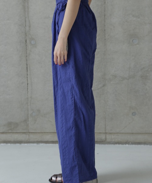 rbby ROSEBUD（アールビーバイローズバッド）の「(rbby ROSEBUD)サッカーイージーパンツ（その他パンツ・レディース・ホワイト/ブラック/ブルー・FREE）」の18枚目の写真