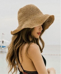 Jelly moo | 【 Jelly moo / ジェリームー 】 ナチュラル 麦わら ペーパーハット #(ニットキャップ/ビーニー)