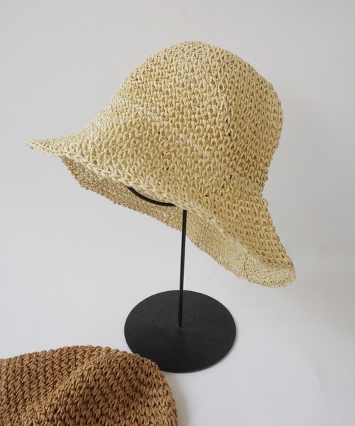 Jelly moo（ジェリームー）の「【 Jelly moo / ジェリームー 】 ナチュラル 麦わら ペーパーハット #（ニットキャップ/ビーニー・レディース・ライトベージュ/ベージュ・FREE）」の20枚目の写真