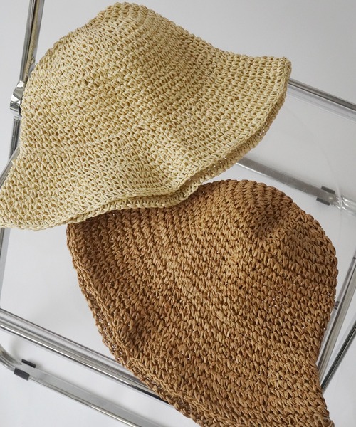 Jelly moo（ジェリームー）の「【 Jelly moo / ジェリームー 】 ナチュラル 麦わら ペーパーハット #（ニットキャップ/ビーニー・レディース・ライトベージュ/ベージュ・FREE）」の17枚目の写真