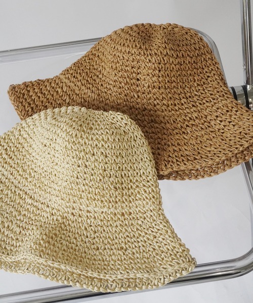 Jelly moo（ジェリームー）の「【 Jelly moo / ジェリームー 】 ナチュラル 麦わら ペーパーハット #（ニットキャップ/ビーニー・レディース・ライトベージュ/ベージュ・FREE）」の18枚目の写真