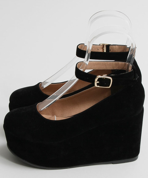 WEGO（ウィゴー）の「WEGO/厚底ウェッジパンプス（パンプス・レディース・ワイン/ブラック/キャメル/ブラック系その他・LARGE/MEDIUM/SMALL）」の15枚目の写真