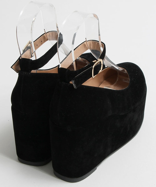 WEGO（ウィゴー）の「WEGO/厚底ウェッジパンプス（パンプス・レディース・ワイン/ブラック/キャメル/ブラック系その他・LARGE/MEDIUM/SMALL）」の6枚目の写真