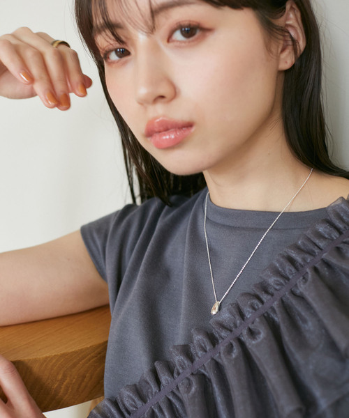 VIS（ビス）の「メタルドロップトップネックレス（ネックレス・レディース・シルバー/ゴールド・FREE）」の3枚目の写真