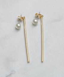 【Peony/ピオニー】/ポイントパール　ロングピアス