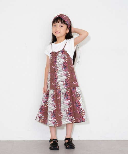 CIAOPANIC TYPY(チャオパニックティピー)の「■【KIDS】バティック柄ワンピース(ワンピース・キッズ・ブルー/グリーン/ピンク・SMALL/MEDIUM/LARGE/X-LARGE/XX-LARGE)」の9枚目の写真