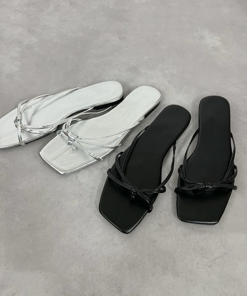 mebole(メボレ)の「ナローストラップサンダル(サンダル・レディース・ブラック/シルバー/ゴールド・LARGE/MEDIUM/SMALL)」の11枚目の写真