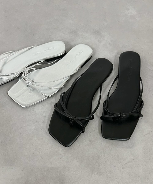 mebole(メボレ)の「ナローストラップサンダル(サンダル・レディース・ブラック/シルバー/ゴールド・LARGE/MEDIUM/SMALL)」の12枚目の写真