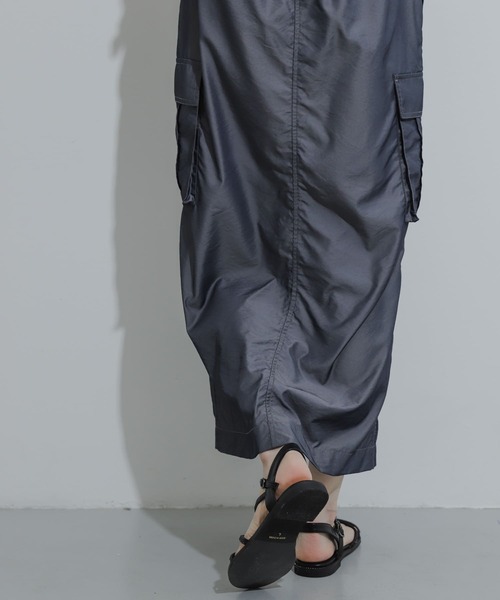 SENSE OF PLACE by URBAN RESEARCH（センスオブプレイスバイアーバンリサーチ）の「ベルトツキミリタリースリットスカート（スカート・レディース・チャコールグレー/ピンク/ベージュ・ONE）」の11枚目の写真