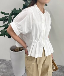 fredy emue | クロップドハーフスリーブブラウス(シャツ/ブラウス)