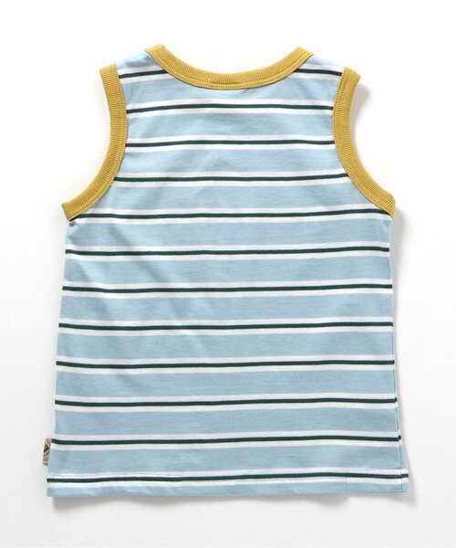 BREEZE(ブリーズ)の「マルチボーダータンクトップ(タンクトップ・キッズ・アイボリー/サックスブルー・80/90/100/110/120/130/140)」の7枚目の写真